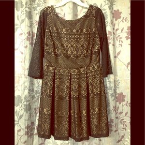 Black Lace lined dress